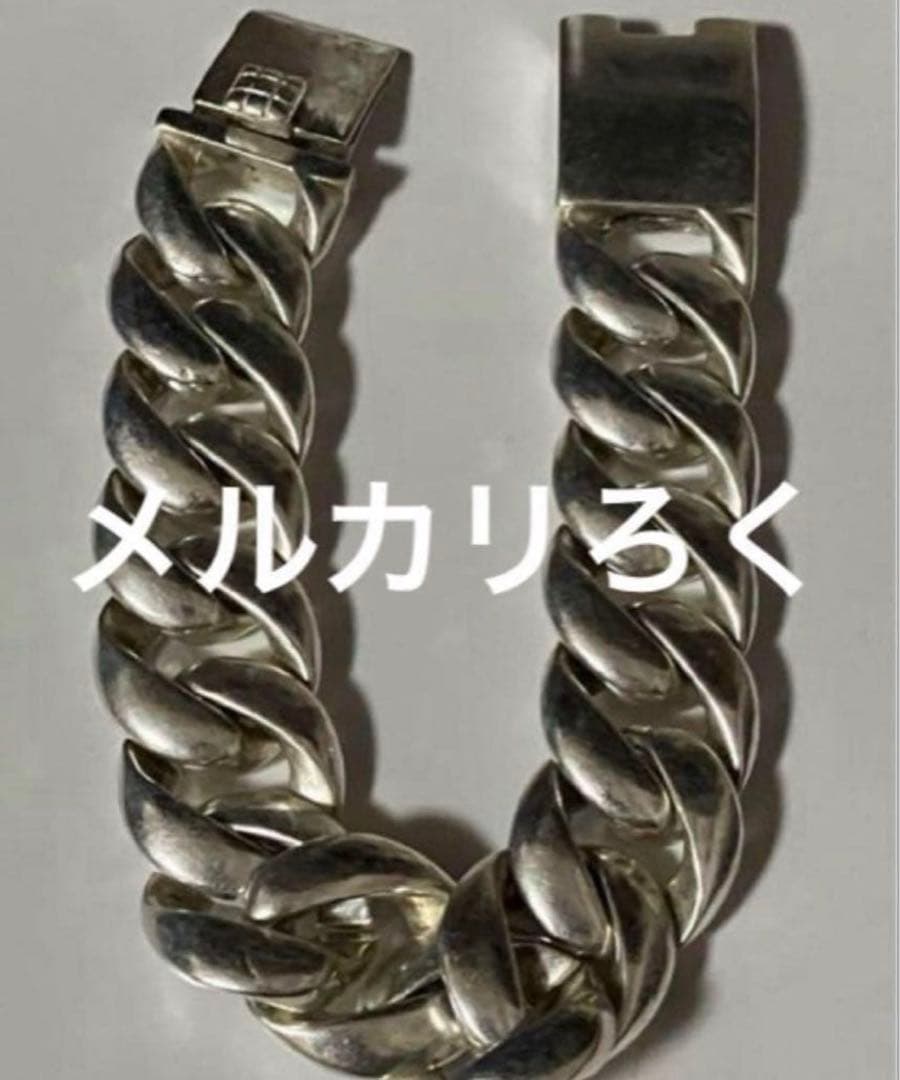 シルバー925 ブレスレット ヴィンテージ 喜平 2面 重量級 アバランチ