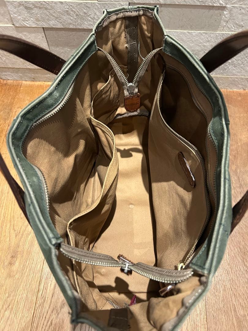  Peak スノーピーク コットン　ビジネスバック オリーブカラー