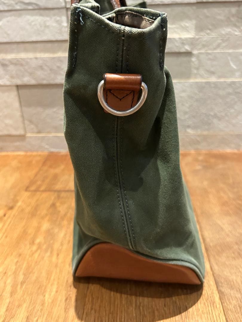  Peak スノーピーク コットン　ビジネスバック オリーブカラー