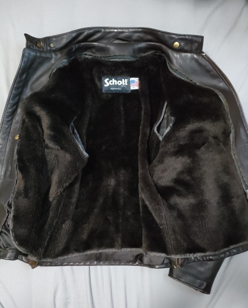 ショット SCHOTT 141 現行型ダークブラウン　サイズ40