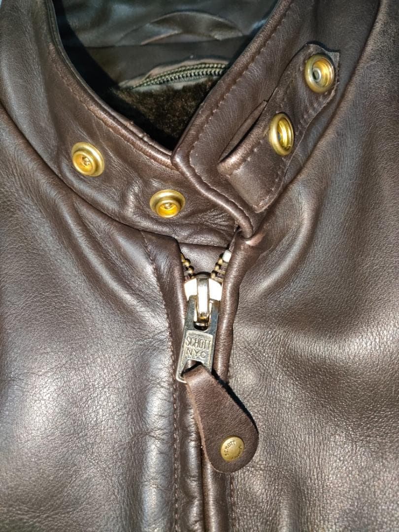 ショット SCHOTT 141 現行型ダークブラウン　サイズ40