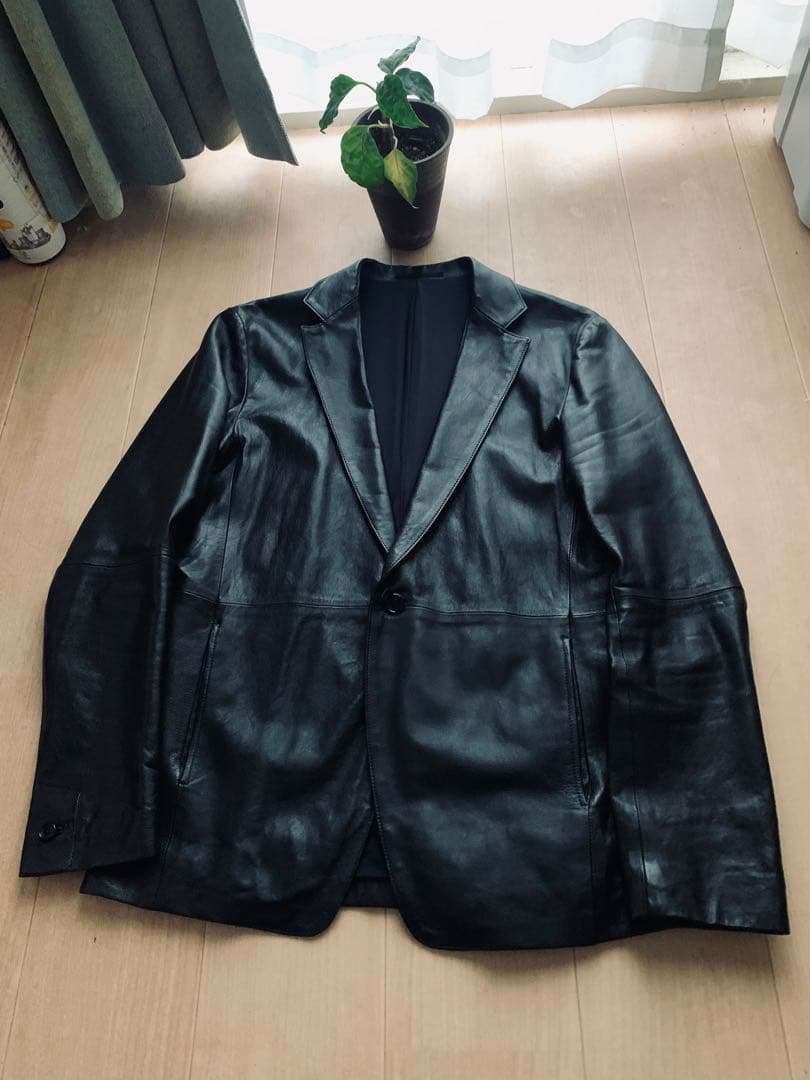 希少サイズ！5351プールオム人気完売！定価8万ON/OFF自在レザージャケット