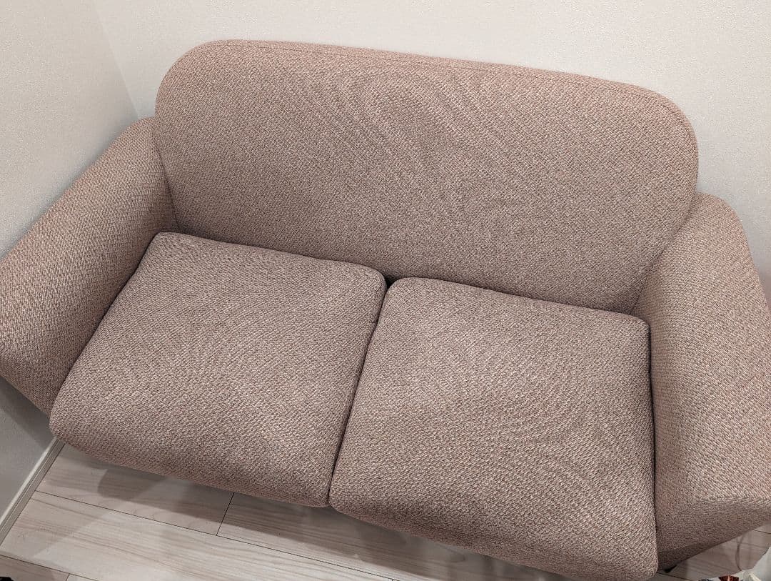 【Francfranc】フランフラン ヌボラ 2人掛けソファ 2 2S ピンク