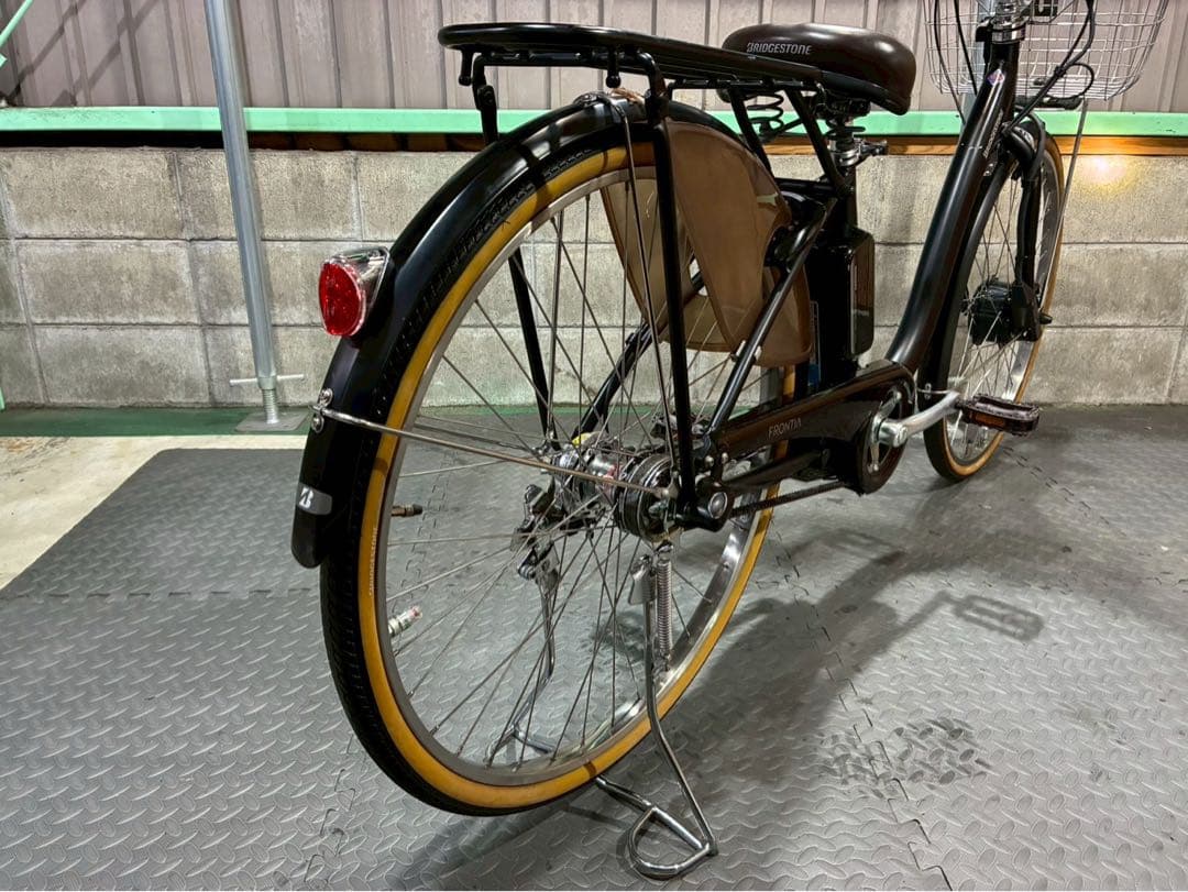 №8615 電動自転車　ブリヂストン　フロンティア 26インチ ブラック✨美品✨