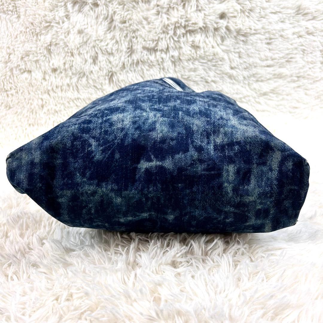 美品 ディーゼル デニムトートバッグ 大きい 肩掛け ケミカルウォッシュ 鞄