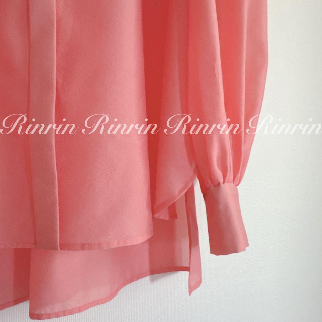 【美品】ANAYI シアーオーガンジーボウタイ ブラウス 38