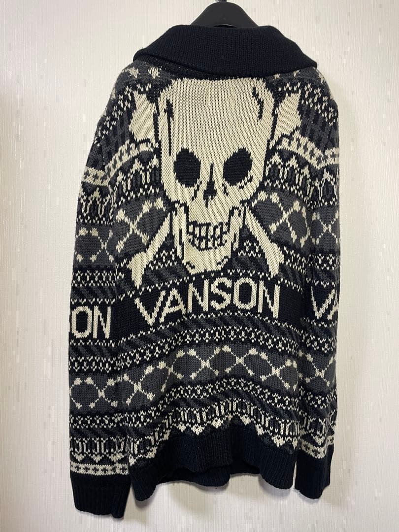 VANSON スカルニットセーター