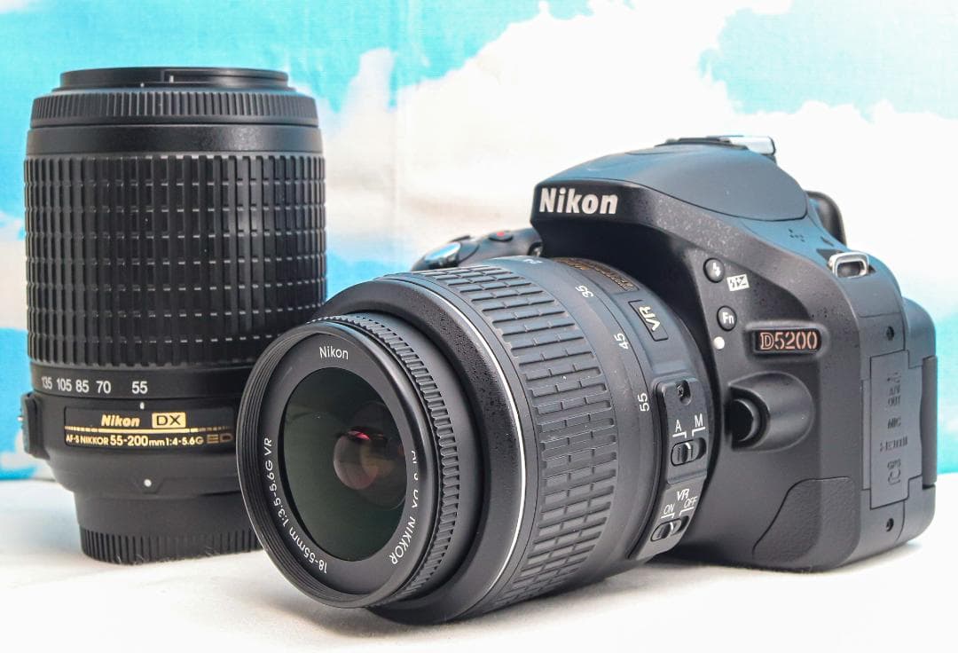 Nikon D5200⭐️動画撮影可⭐️スマホ転送♪⭐️ダブルレンズ⭐️一眼レフ