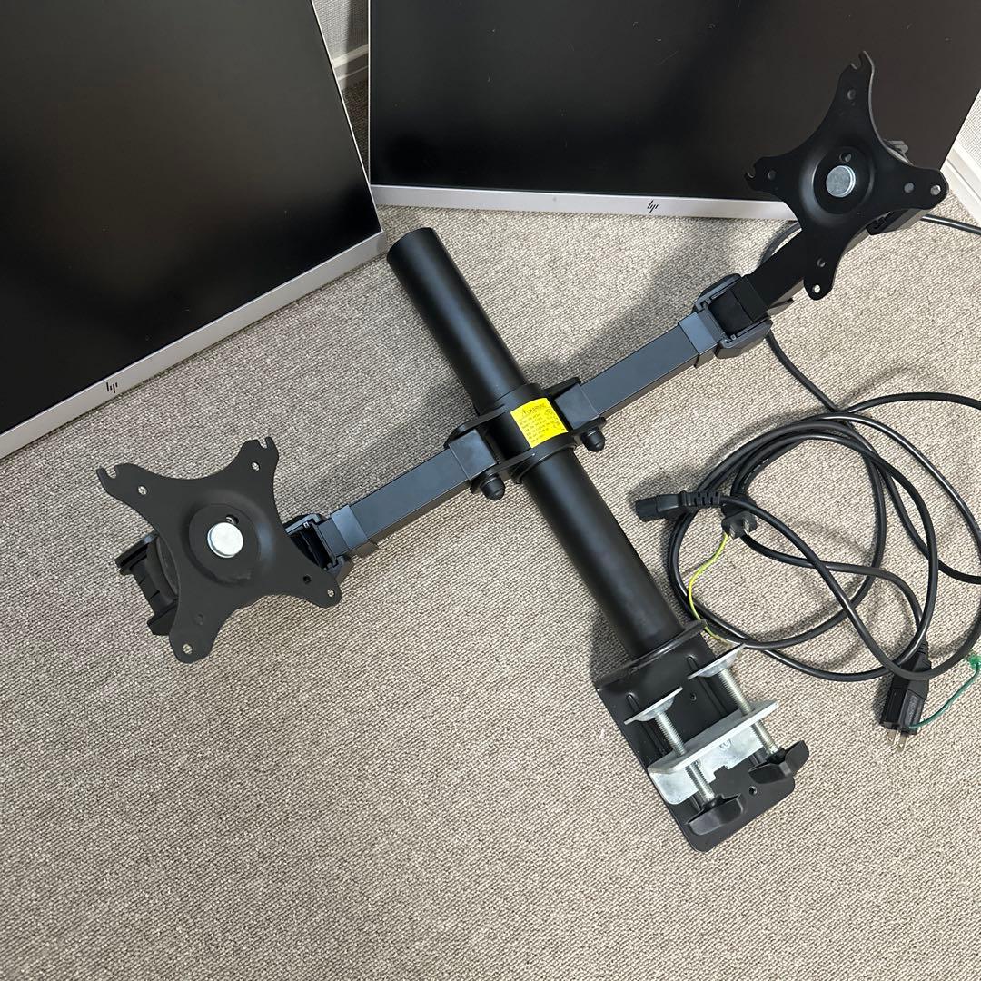 HP E233 23インチ 19年製 デュアルモニター アーム付き