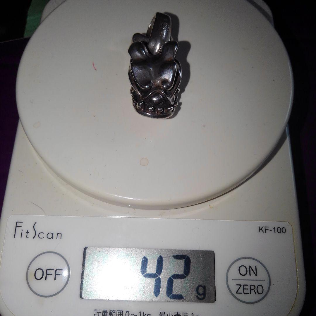 美品 廃盤 STARLINGEAR DOG シルバーペンダントヘッド(４２g)