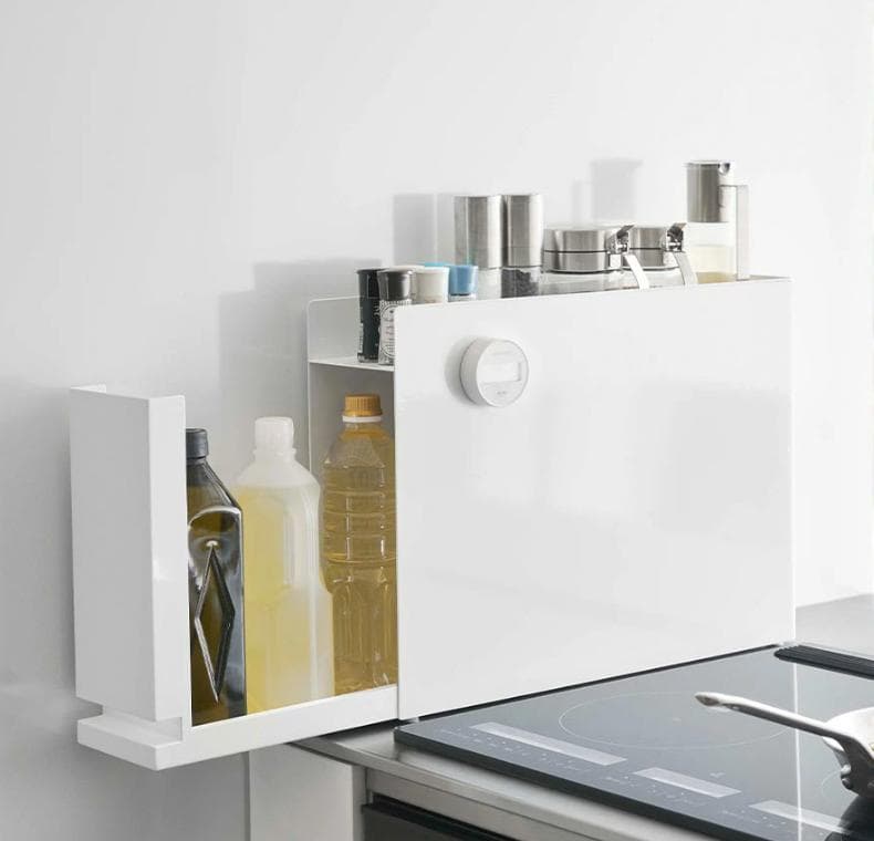 【定価12650円】tower 隠せる調味料ラック タワー ホワイト KT-TW