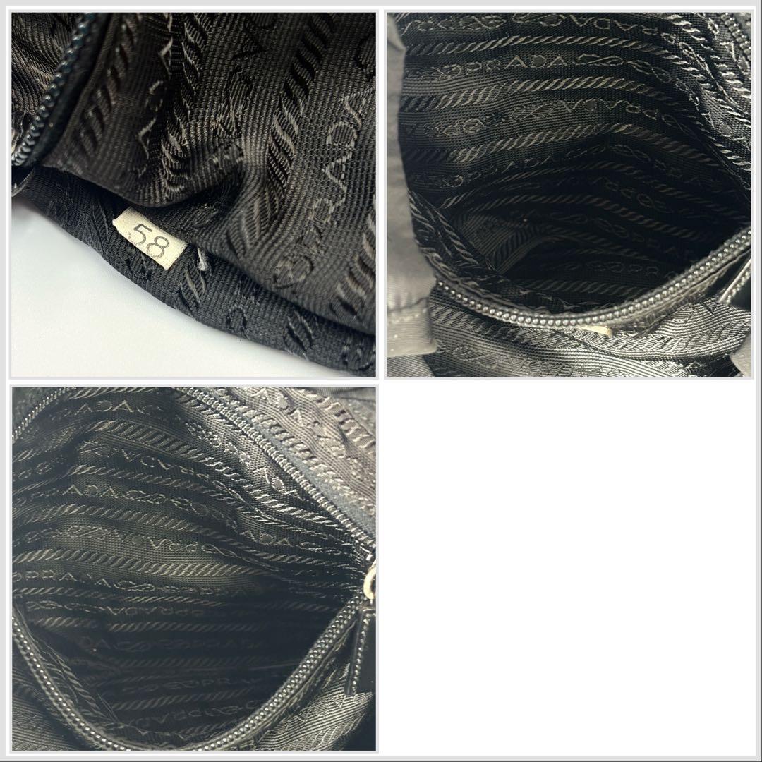 極美品　定番PRADA VELAナイロン リュックサック白タグあり