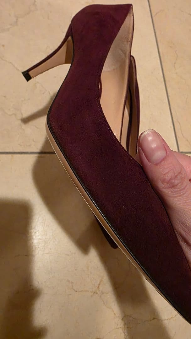 ジャンヴィトロッシgianvitorossiバーガンディ スエード 36Half