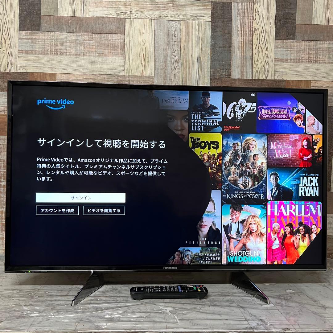 リクエスト価格❣️パナソニック43V型4K液晶テレビ スマートビエラ アプリ多数◎