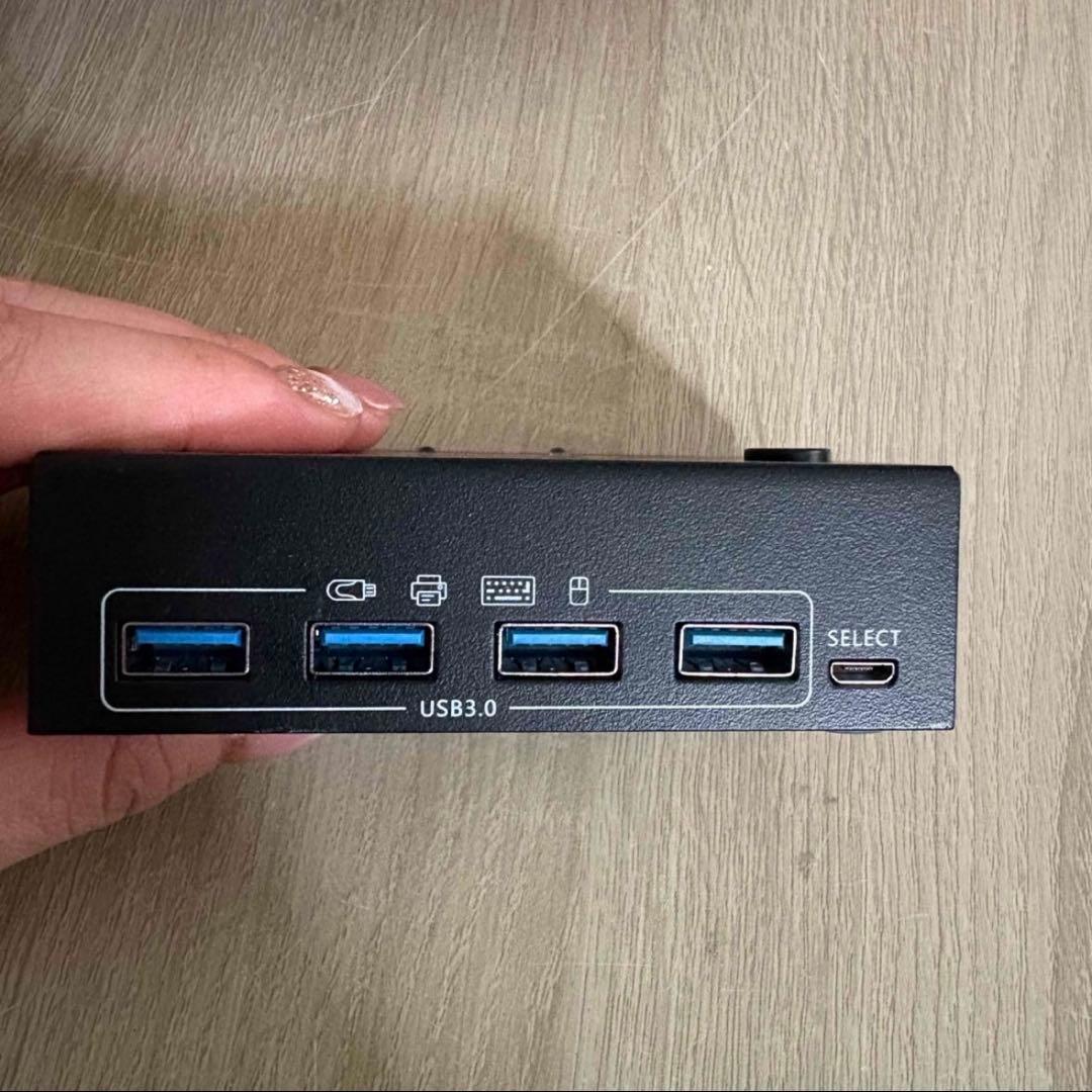 残り1点⭐️スイッチ2 コンピューター 2モニターディスプレイポーUSBKVM