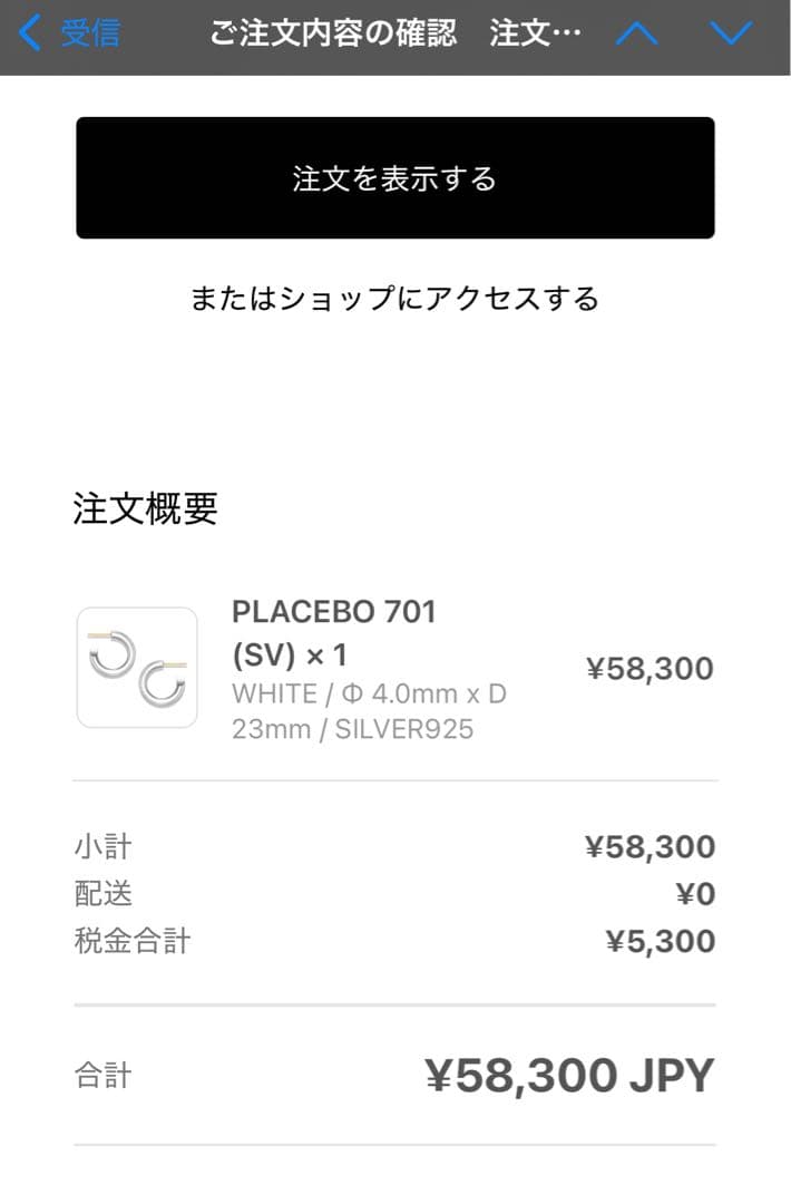 Careering placebo 701 silver 山田涼介 常田大希