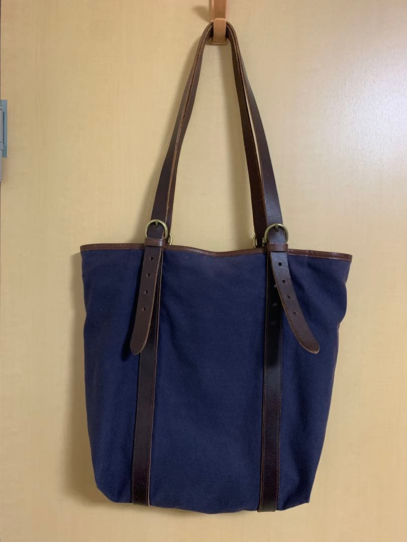 【IL BISONTE】トートバッグ／キャンバス／パープル系／イルビゾンテ