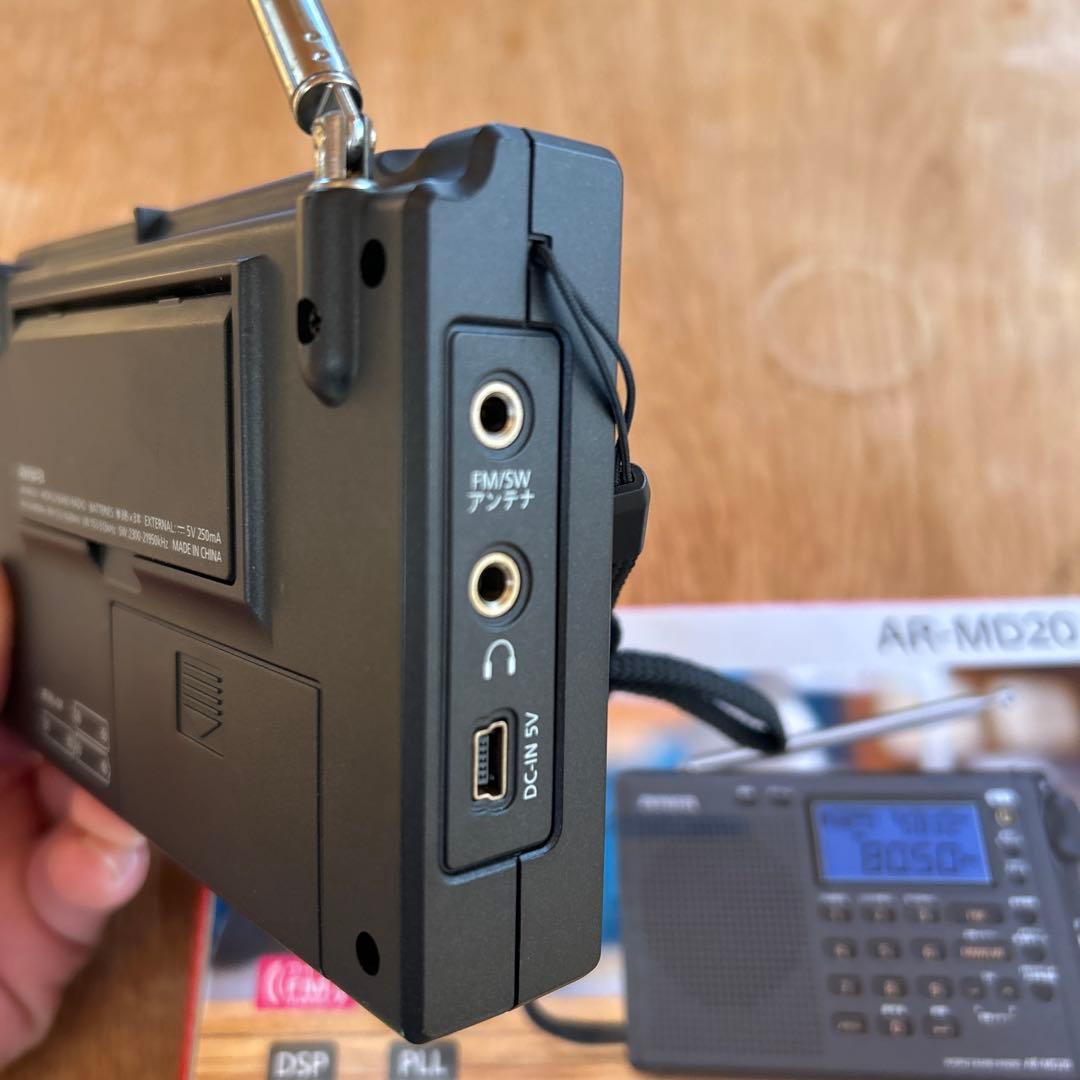 中古美品aiwa ワールドバンドラジオ AR-MD20 BCL ポータブルラジオ