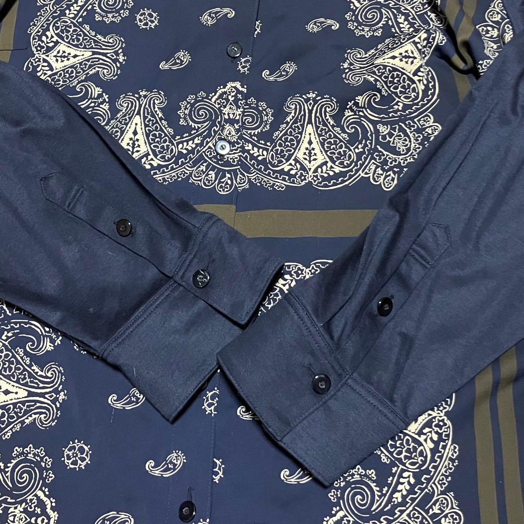 レリアンプラスハウス　ブラウス　ペイズリー柄　スカーフ柄　シャツ