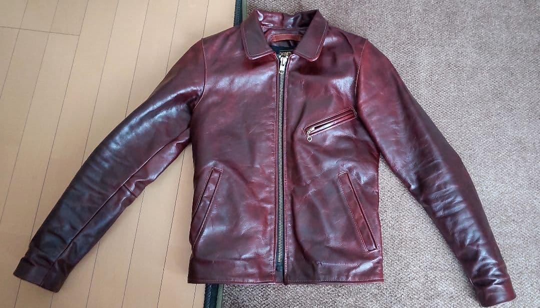 ☆希少サイズ32☆vansonシングルライダースジャケット オクタゴン