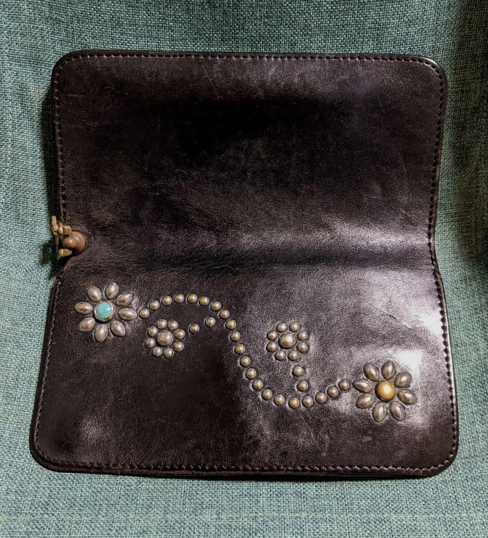 希少 木村拓哉 愛用品 HTC 財布 ウォレット 黒 フラワースタッズ