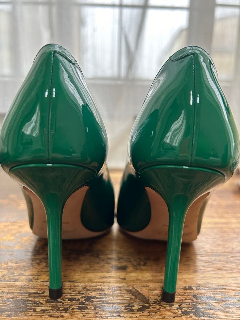 JIMMY CHOO ジミーチュウ グリーン ハイヒール 34.5