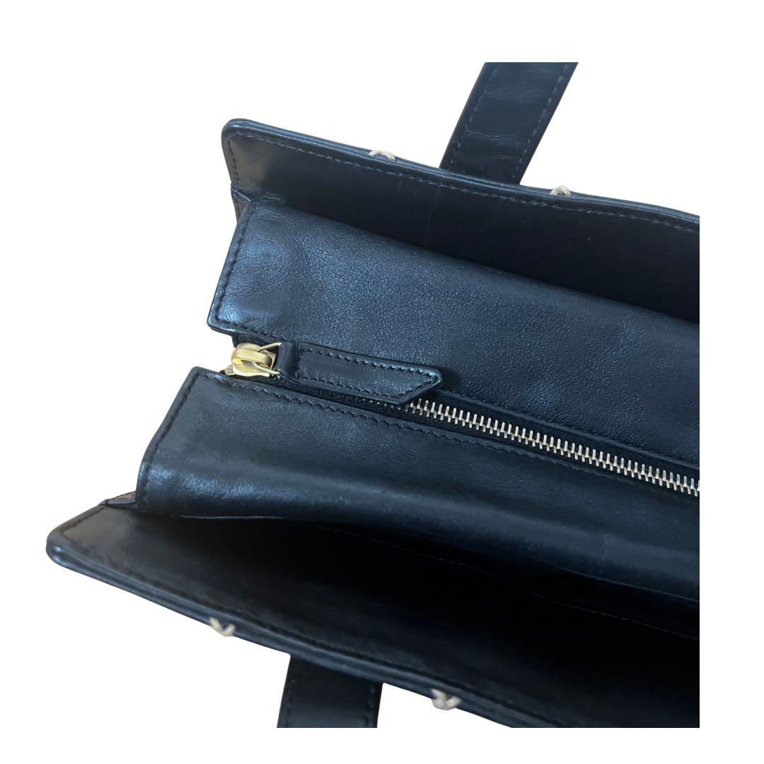 美品CHANEL トートバッグ ワイルドステッチ ブラック レザー キルティング