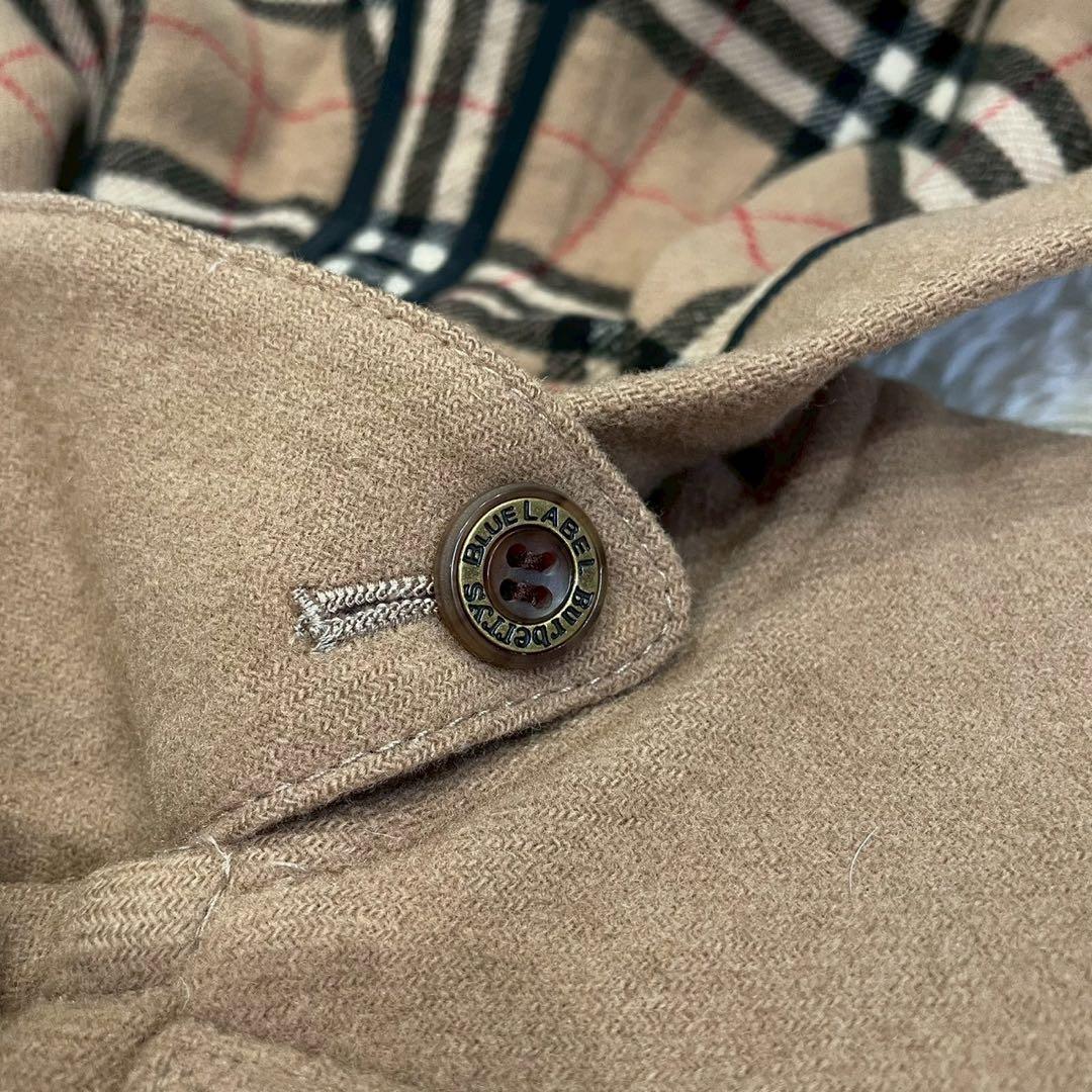 田中　バーバリーブルーレーベル ノバチェック ダッフルコート