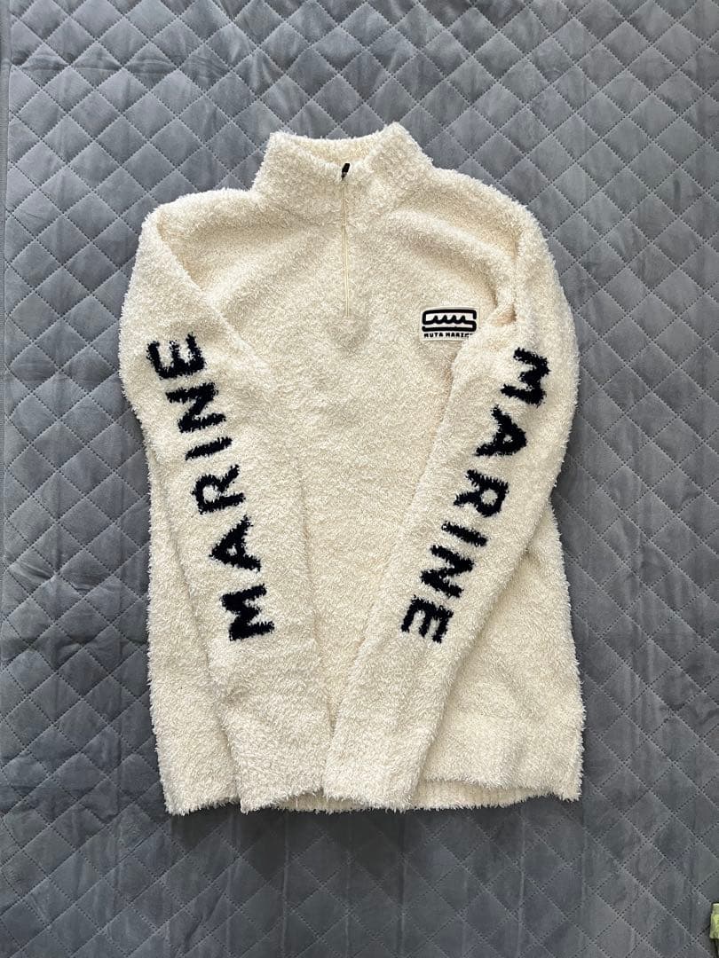 美品✨muta ムータパイル地ジップジャケット オフホワイト