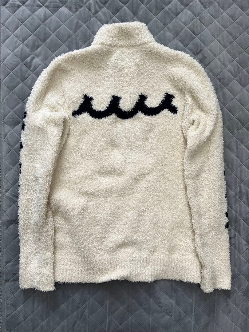 美品✨muta ムータパイル地ジップジャケット オフホワイト