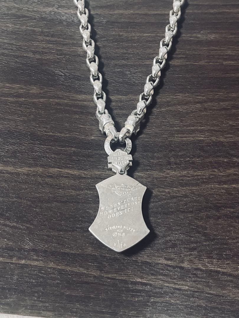 【早い者勝ち】VINTAGE メンズレトロS925銀のネックレス シルバースカル