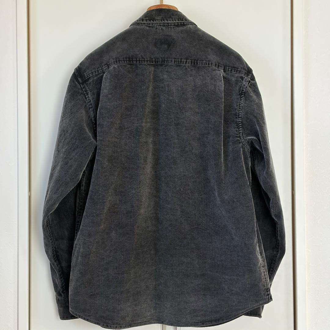 Supreme　Washed Corduroy　コーデュロイ シャツ　黒　Ｍ