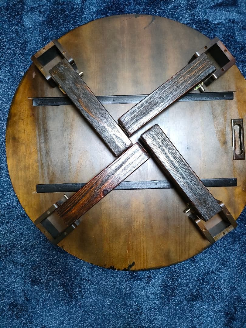 折りたたみ　ちゃぶ台　円卓　座卓　レトロ