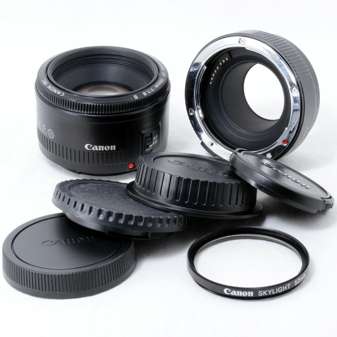 ⭐️美品⭐️Canon EF 50mm F1.8Ⅱ& EF-EOS Mアダプター