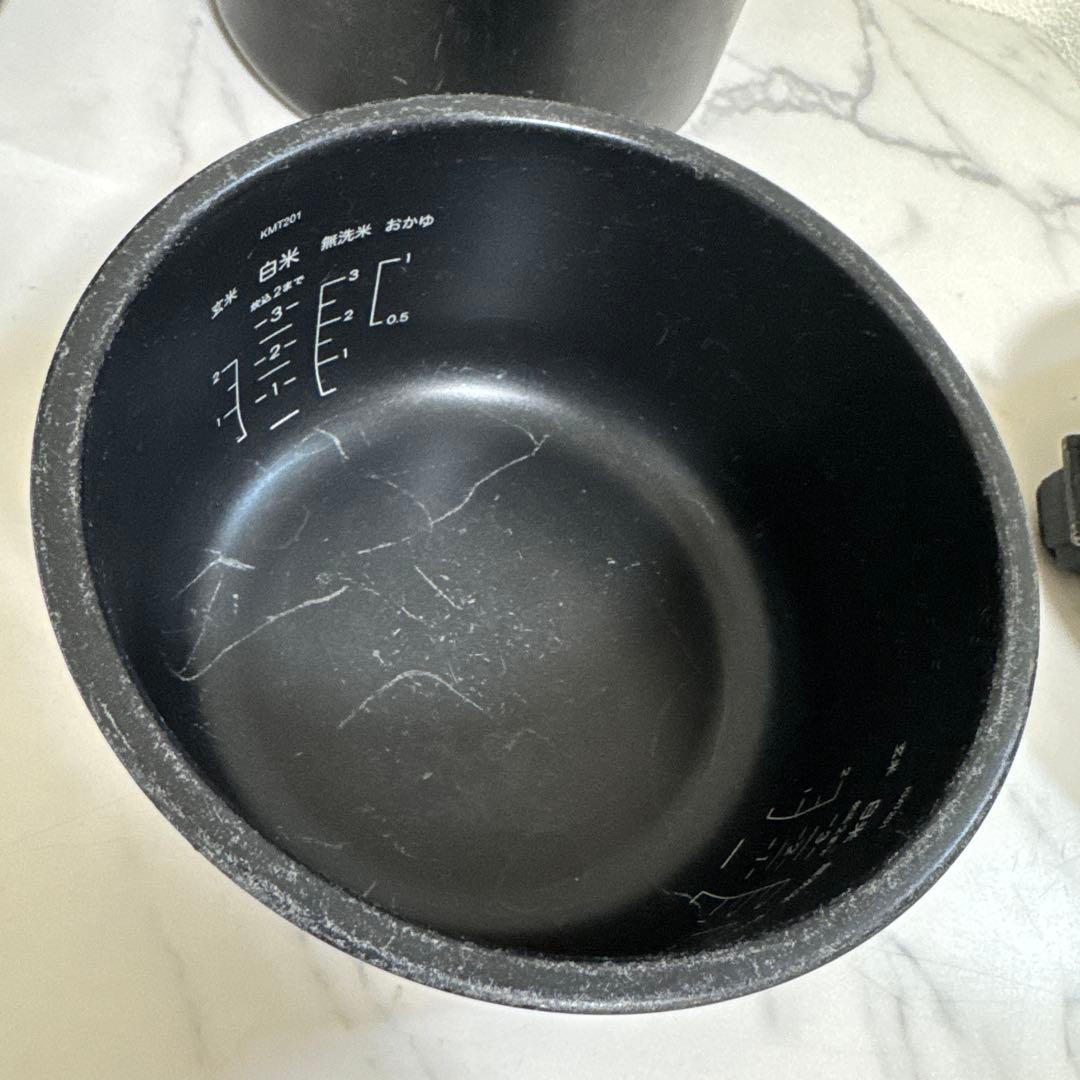 送料込 BALMUDA ザ ゴハン 3合炊き電気炊飯器 The Gohan