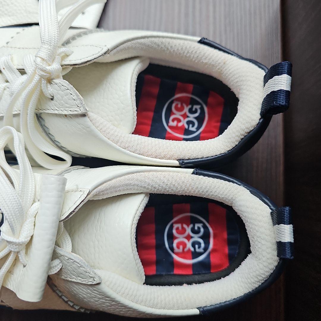 G/FORE ジーフォー ホワイトレザー フリンジスニーカー 23.5