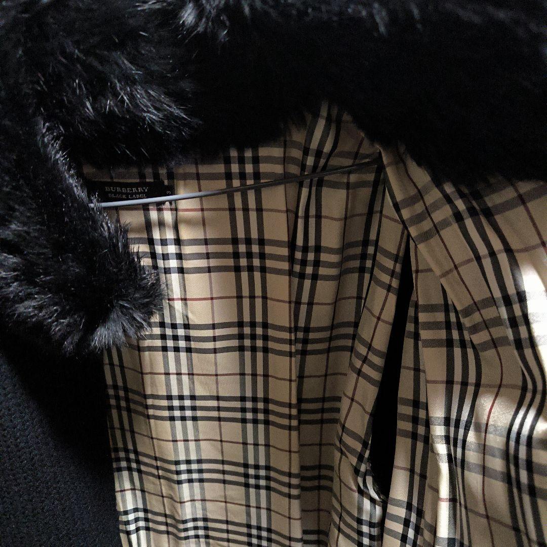 BURBERRY BLACK LABEL ファー付きジャケット