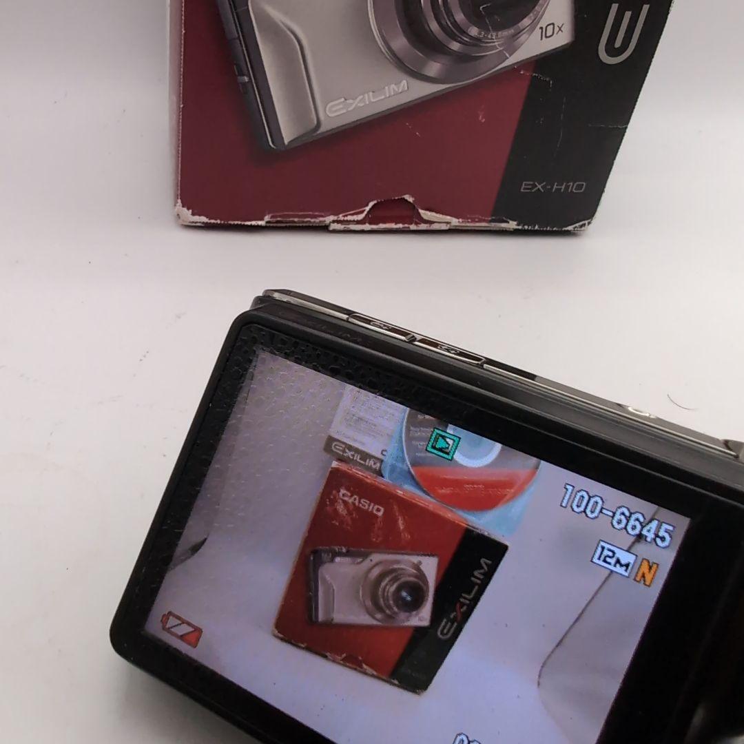 ジャンク CASIO EXILIM EX-H10 デジタルカメラ　ブラック