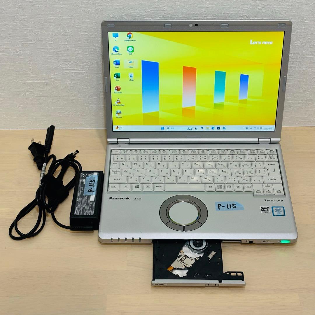 レッツノート PC Windows11 SSD DVD オフィス付き P-115