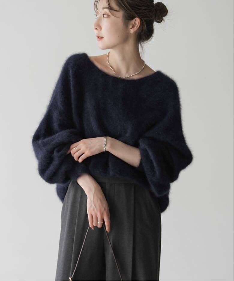 【新品タグ付き】NOBLE ノーブル ファーニット2WAYパフスリーブニット