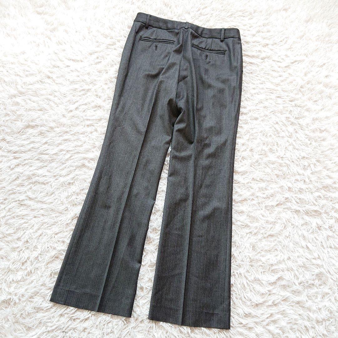 23区 バハリエ ヨーロッパ生地 パンツスーツ ストライプ 大きいサイズ 40