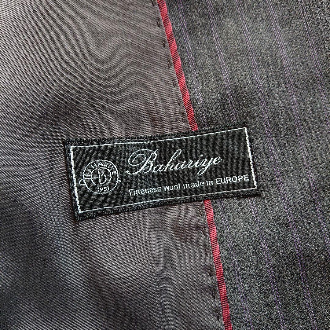 23区 バハリエ ヨーロッパ生地 パンツスーツ ストライプ 大きいサイズ 40