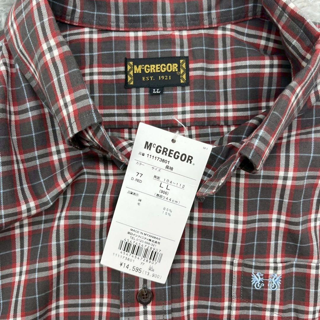 McGREGOR マクレガー長袖チェックシャツLL 新品 EST.1921