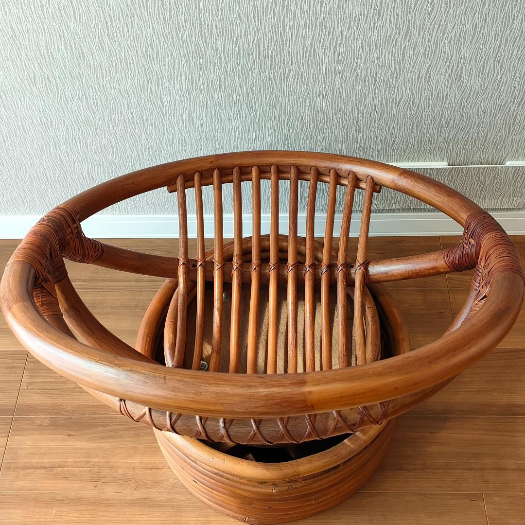 ラタン　ロッキングチェア　回転椅子　曲木椅子　パーソナルチェア