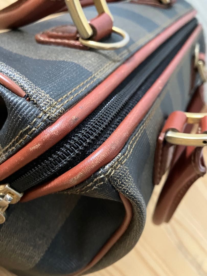 フェンディ【FENDY】ヴィンテージ　ペカン柄ミニボストンバッグ