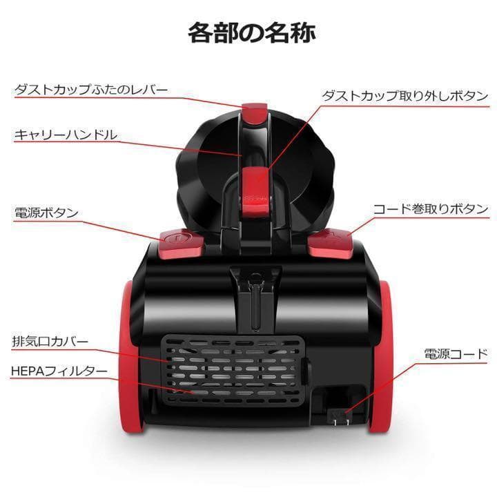 【M2958-112-80】掃除機 キャニスター コード式　サイクロン