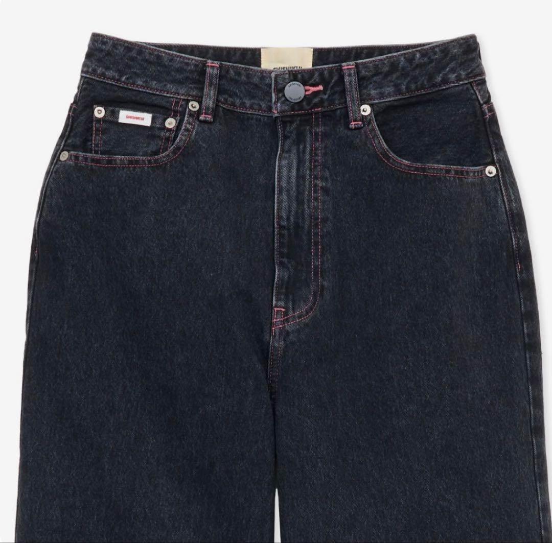 THE SHISHIKUI Daco ブラック　ピンクステッチ　36