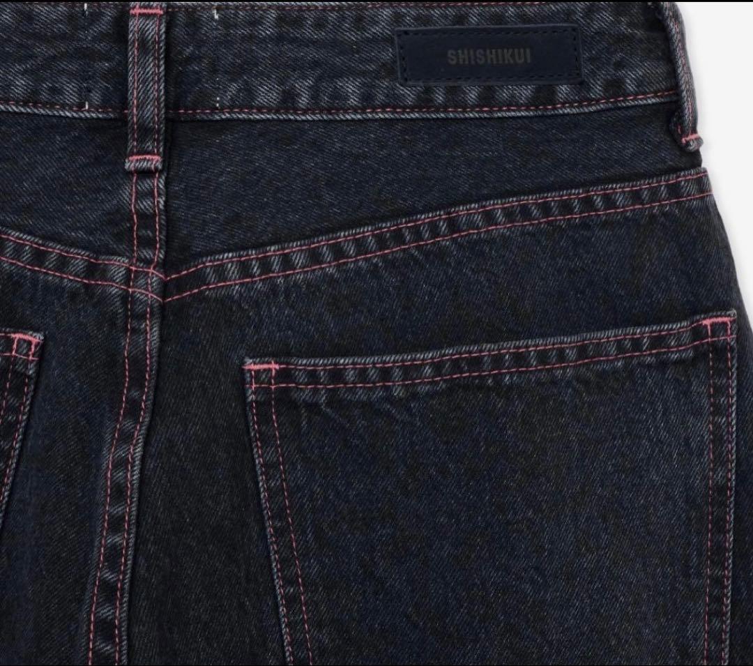 THE SHISHIKUI Daco ブラック　ピンクステッチ　36