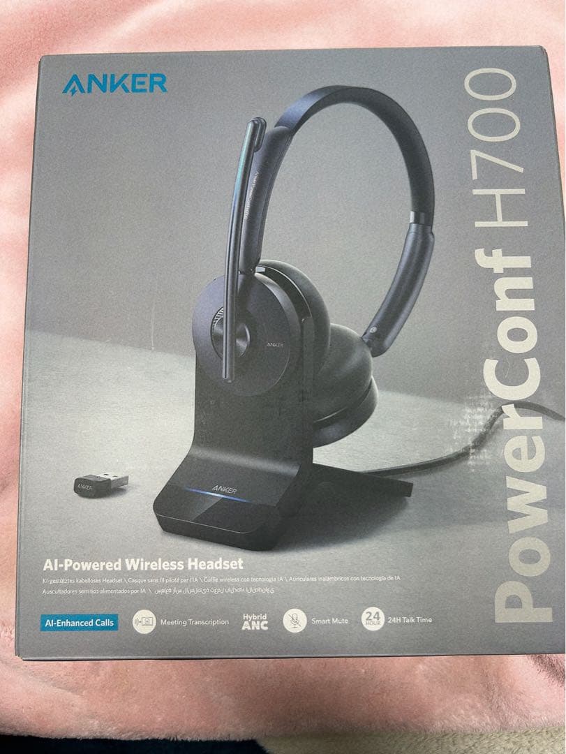 【新品】台付Anker PowerConf H700 ワイヤレスヘッドセット