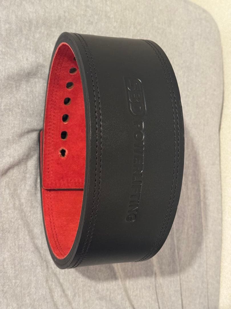 SBD パワーリフティングベルト 黒/赤